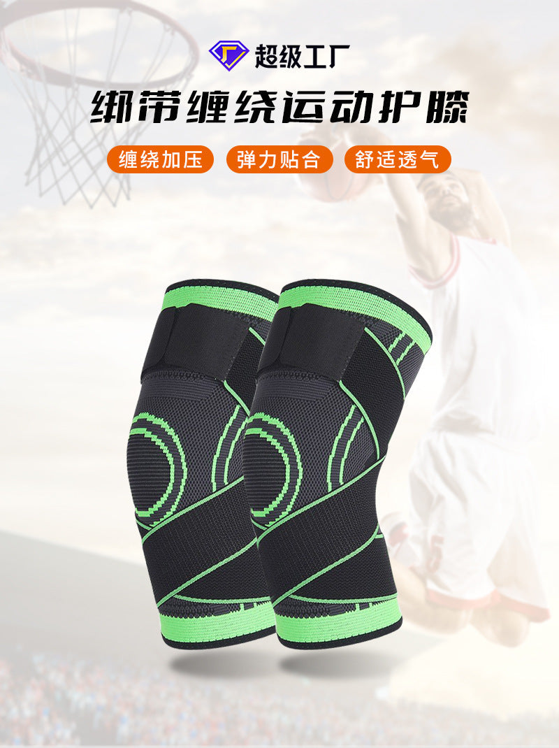 Anti-slip design of knee brace showcased