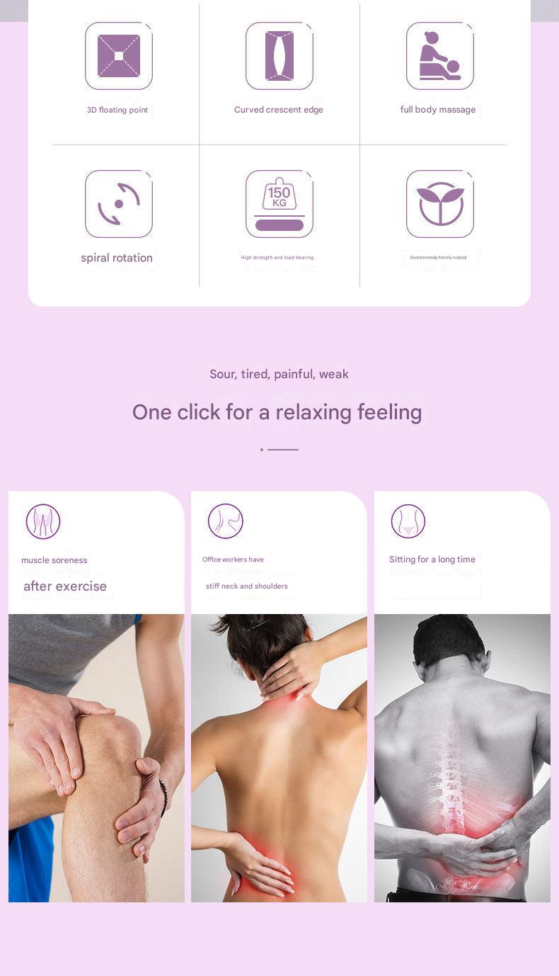 Using foam roller yoga stick on back