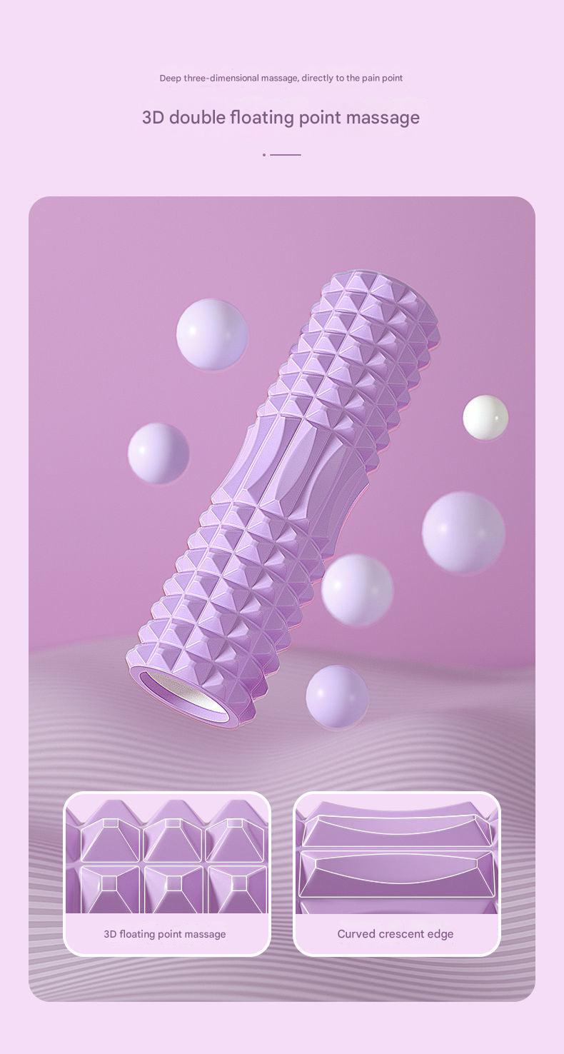Foam roller yoga stick display with colours