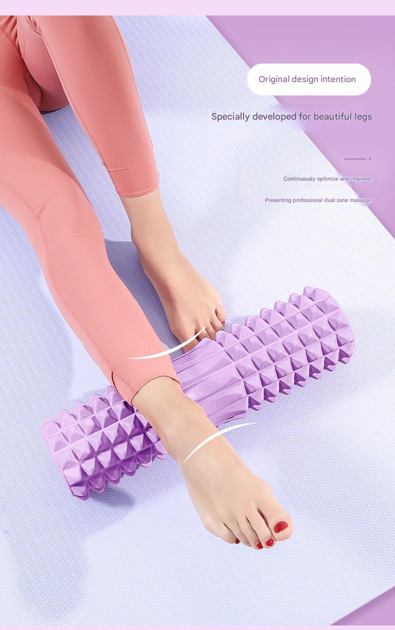 Foam roller yoga stick providing muscle relief