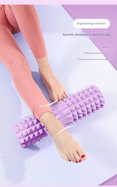 Foam roller yoga stick providing muscle relief