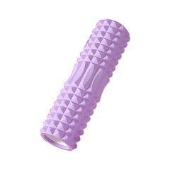 Using foam roller yoga stick on back