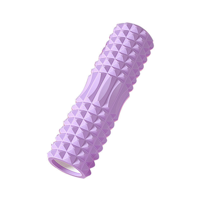 Using foam roller yoga stick on back