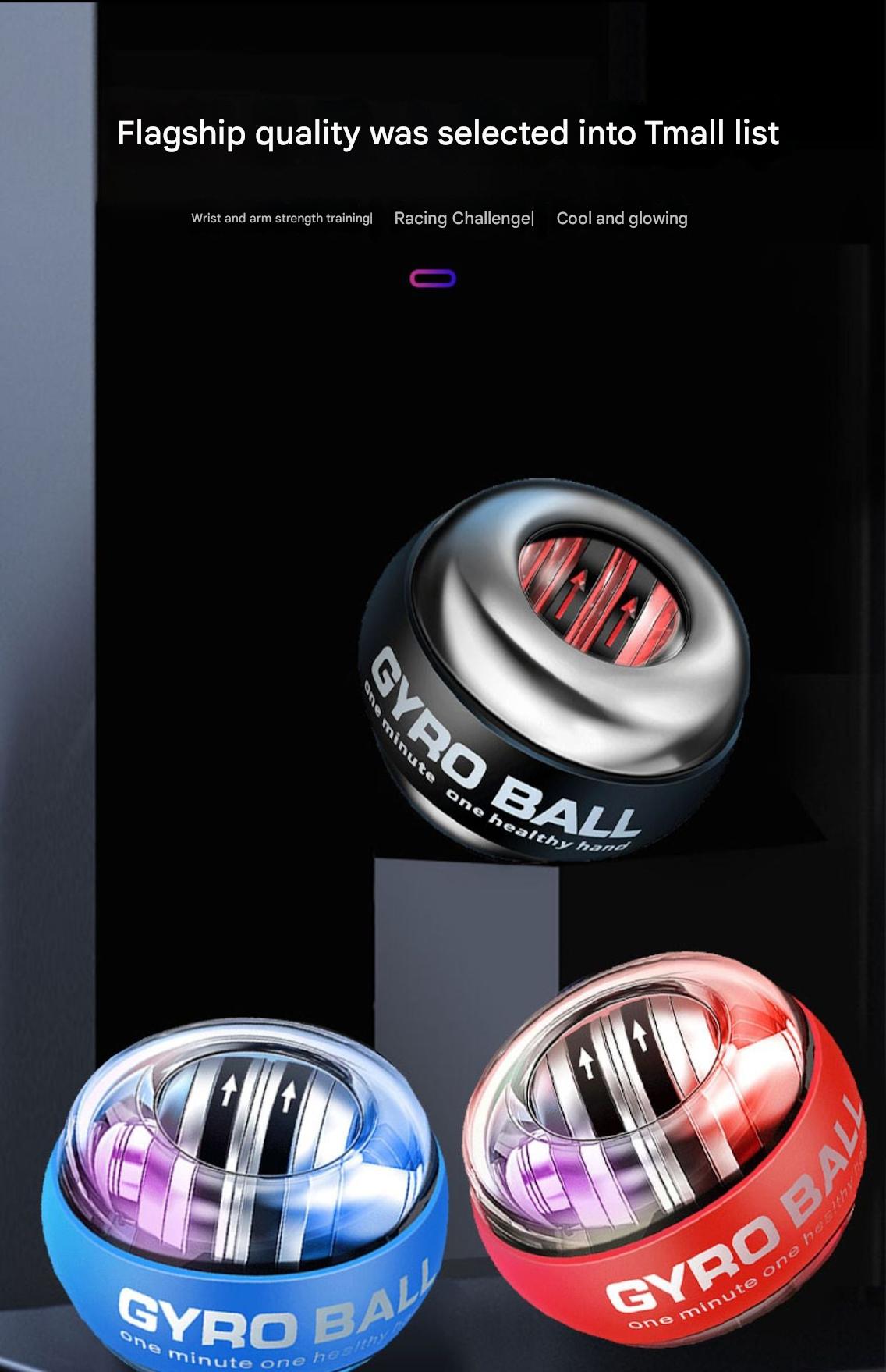 Power Ball Grip Trainer showing resistance level options