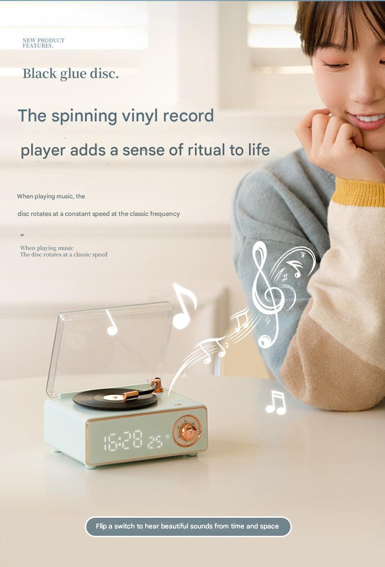 Compact Retro Bluetooth Speaker with alarm clock