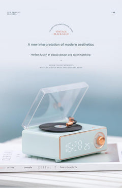 Compact Retro Bluetooth Speaker in use outdoors