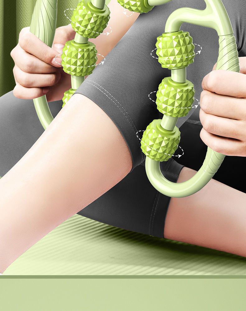 Leg massager in vibrant colours display