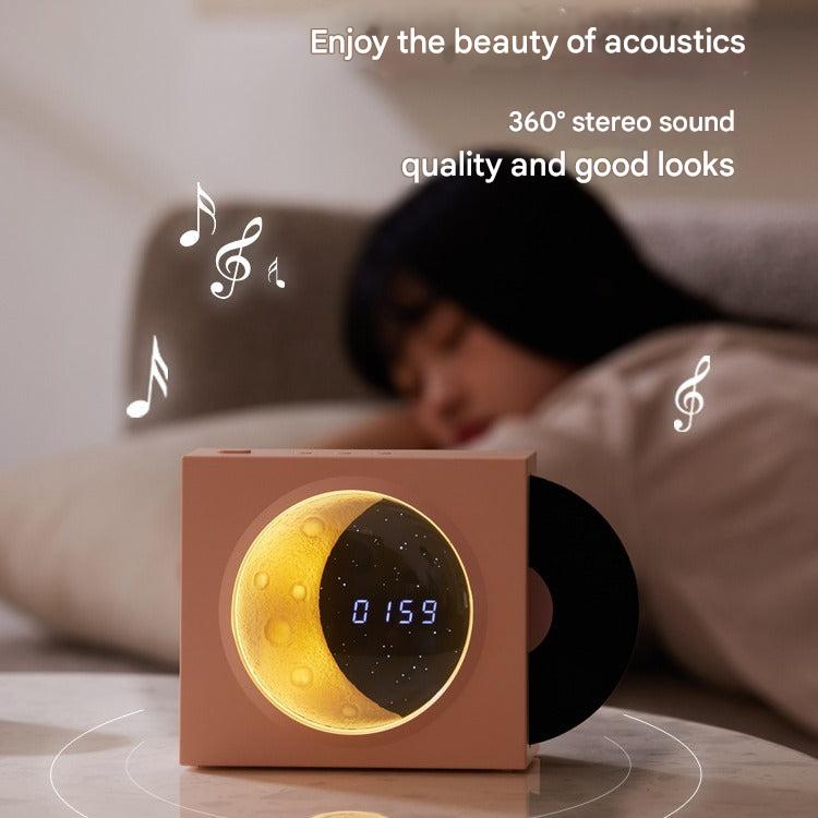 Moon Clock and Star Projector feature on vinyl player