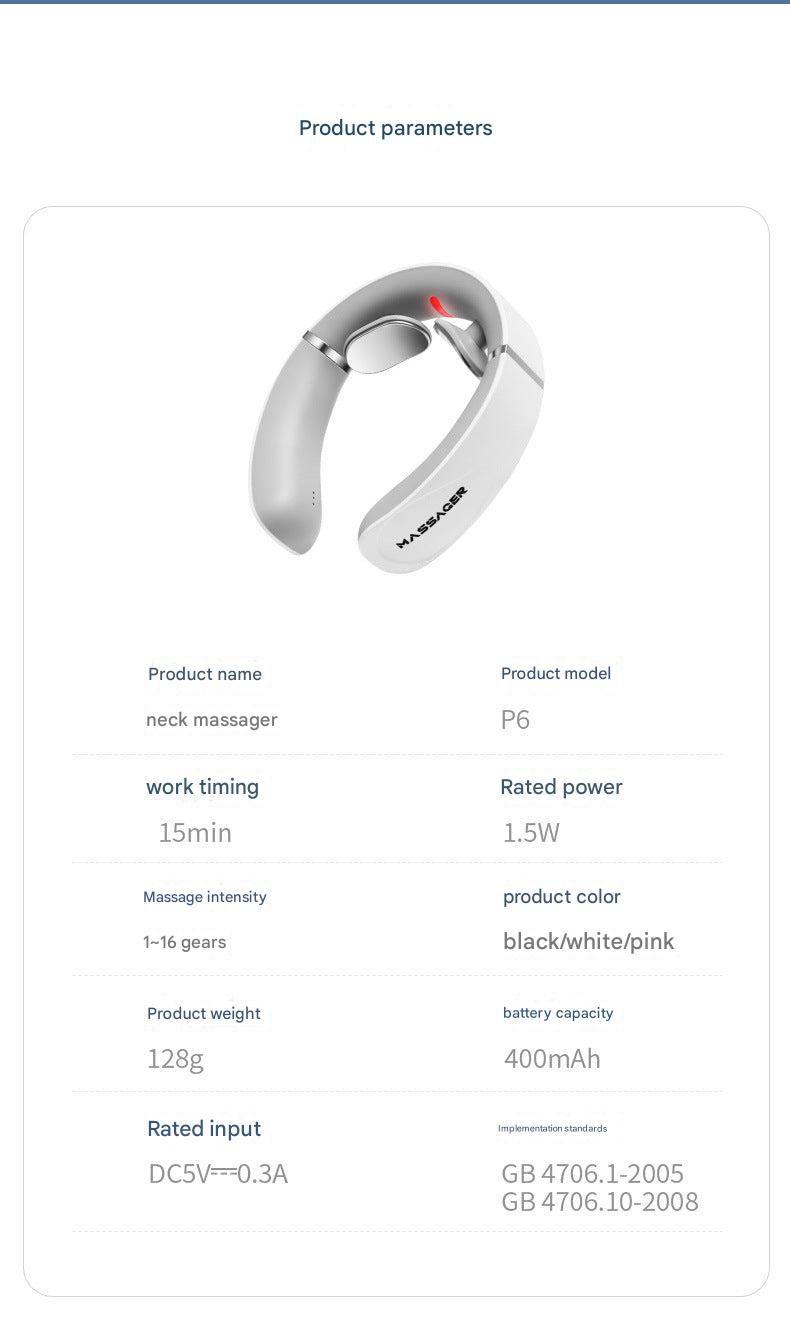 neat design of neck massager charging