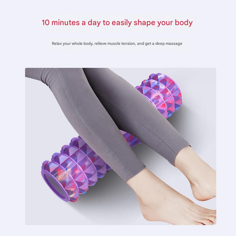 Foam roller for fitness with camo design