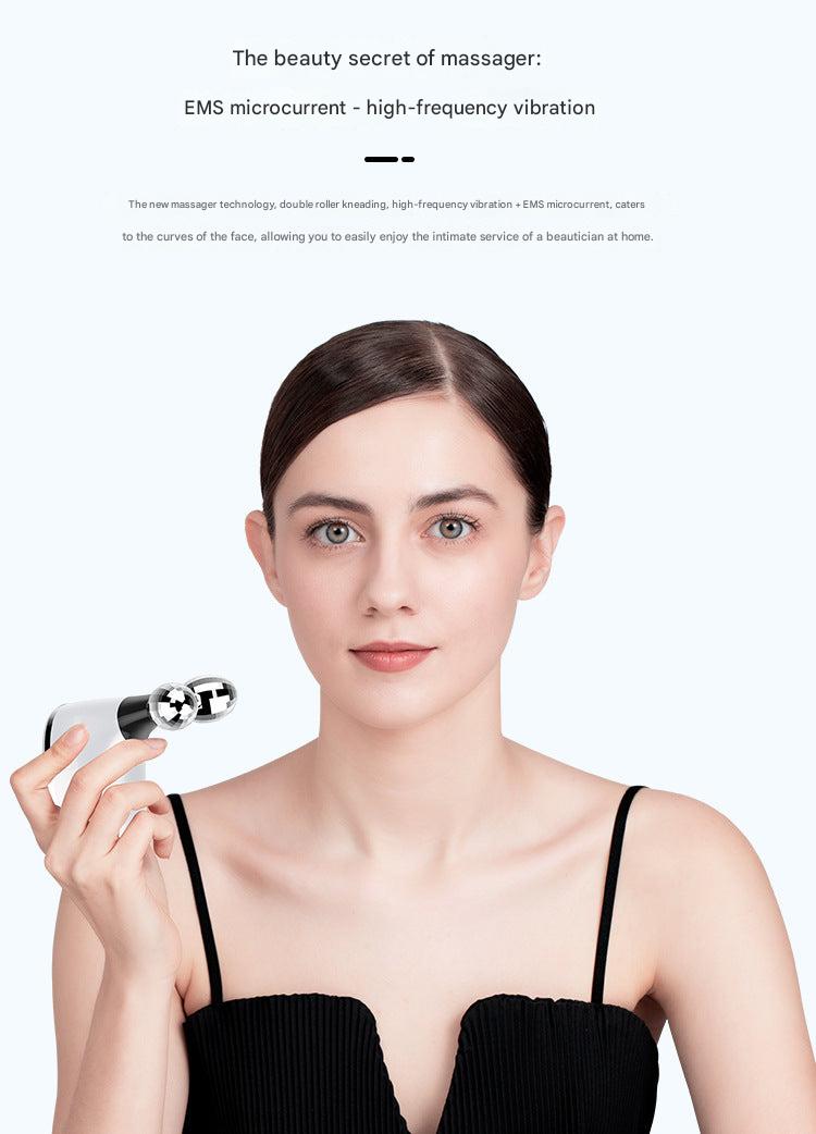 V-Face beautifying device with skincare serum