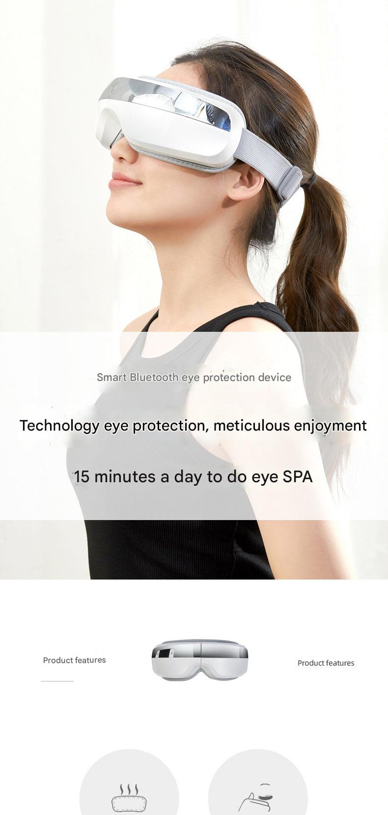 Smart Eye Massager with heat and Bluetooth music, image 1