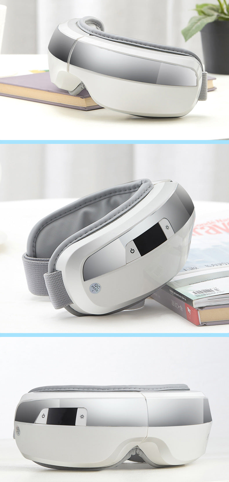 Smart Eye Massager with heat and Bluetooth music, image 1