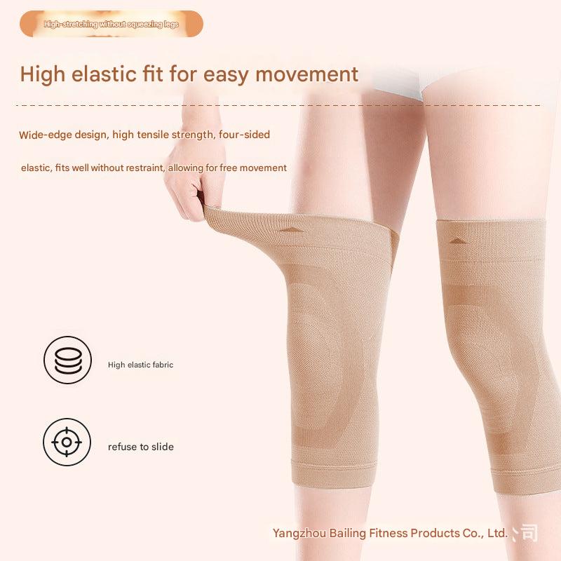 Non-slip knee sleeve close-up view