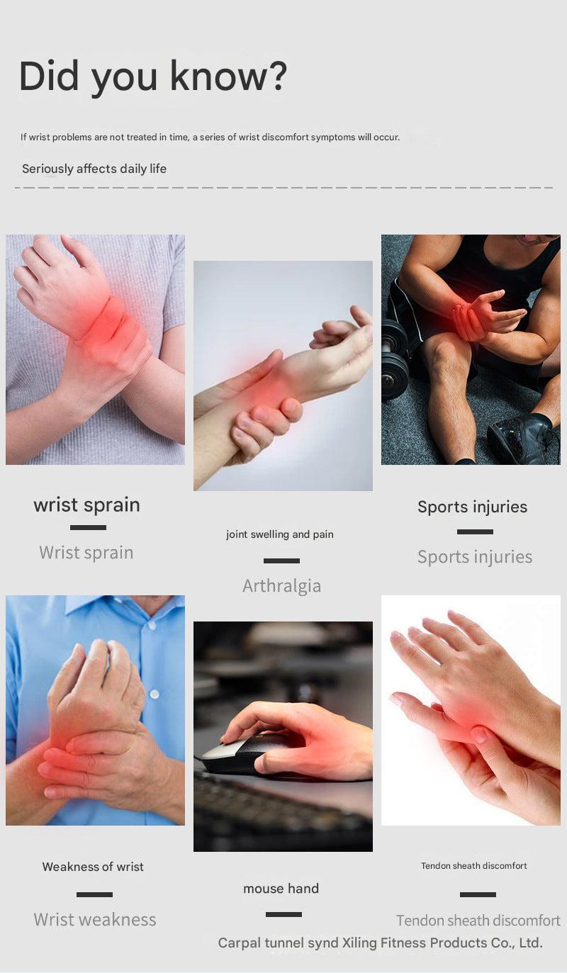 Durable sports wrist brace in black colour