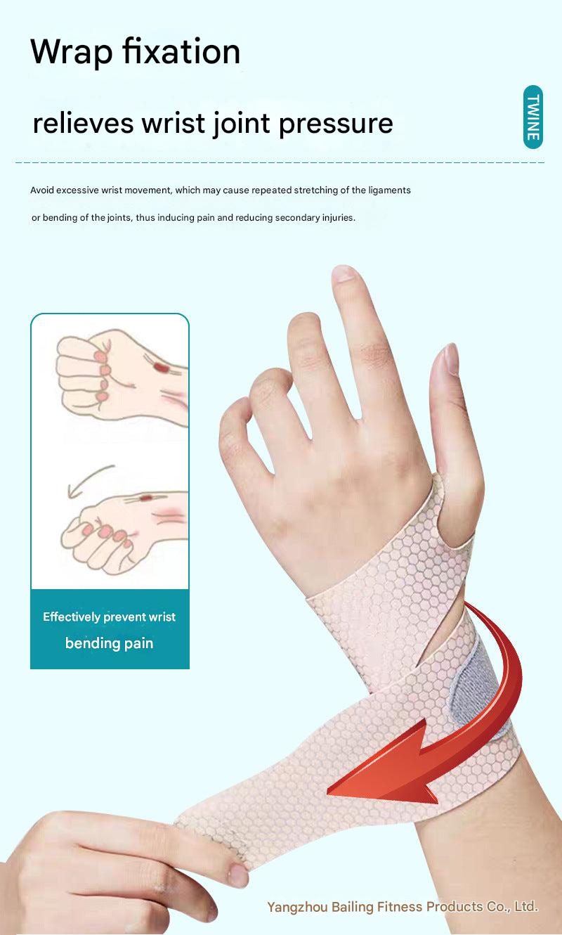 Comfortable pink wrist brace for fitness activities