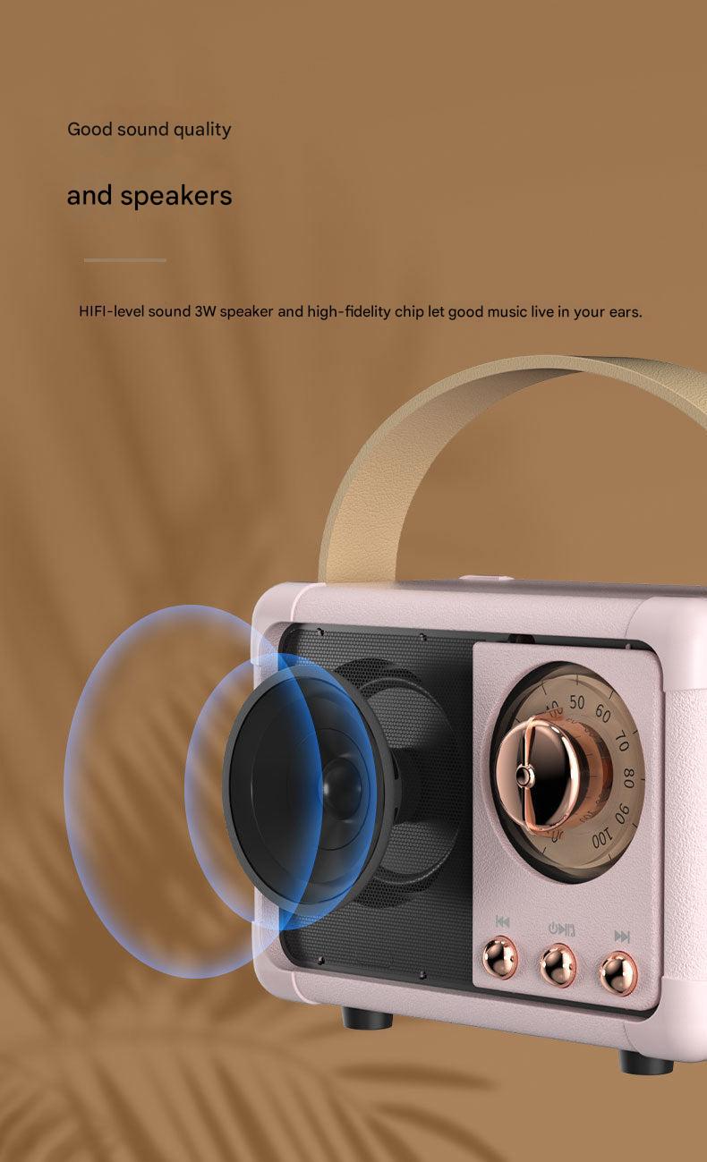 Mini wireless speaker displaying rich sound quality