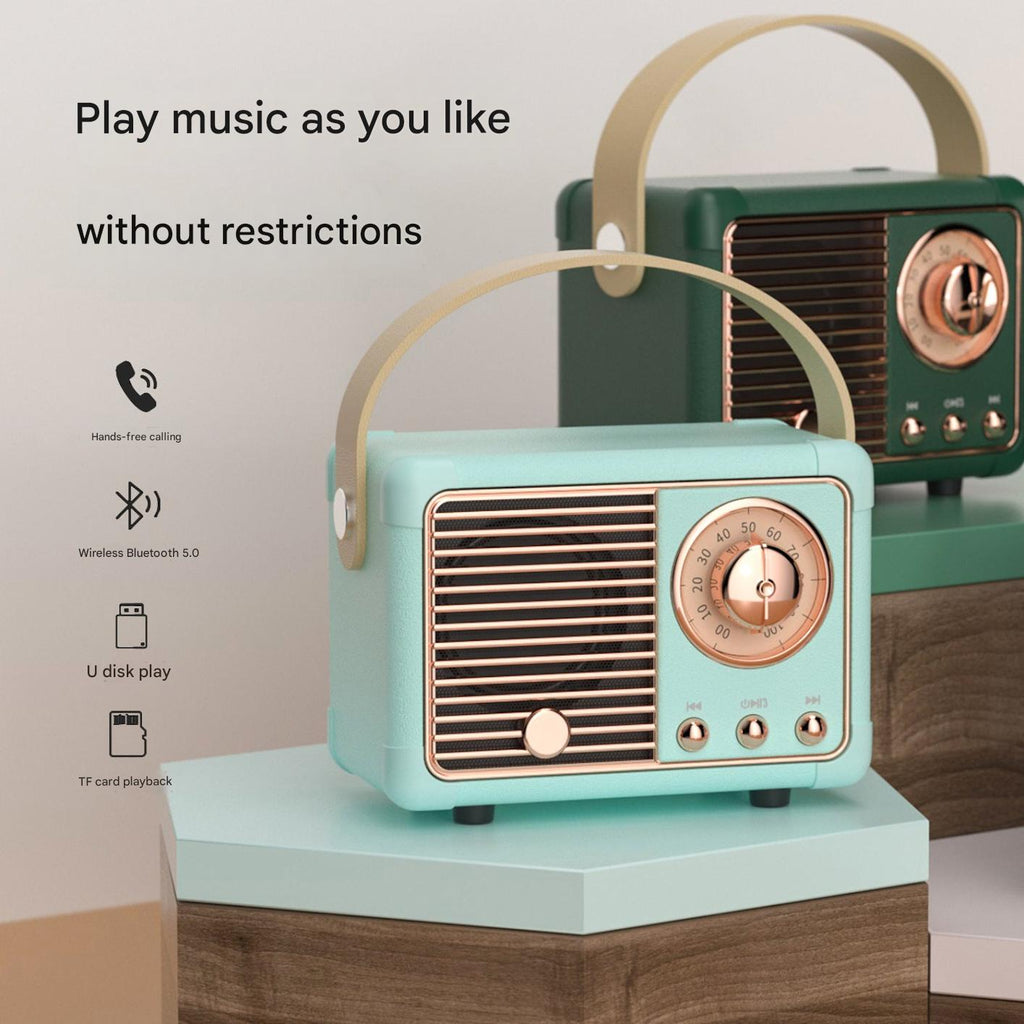 Mini wireless speaker displaying rich sound quality