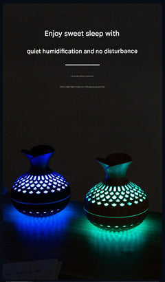 HoliHey wood grain humidifier with capacity details