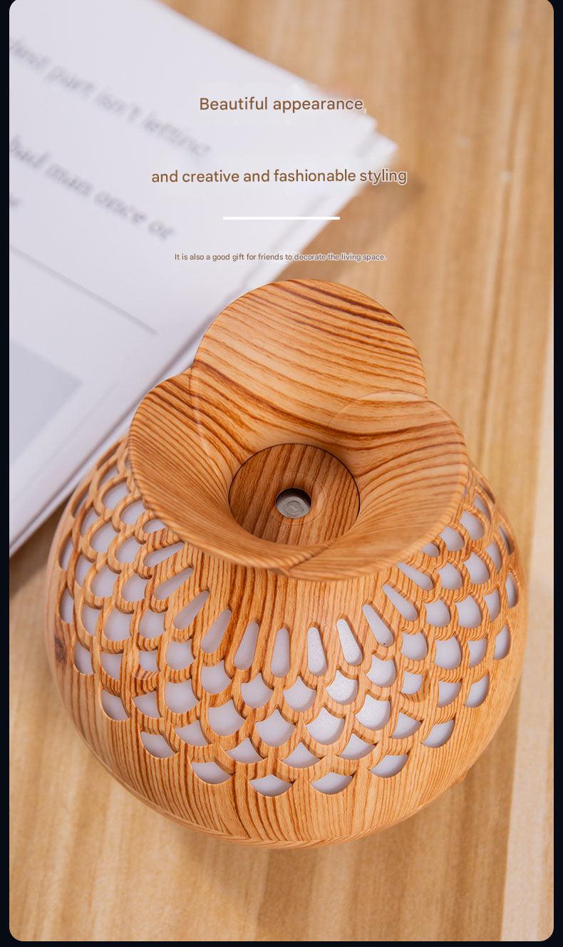 HoliHey wood grain humidifier design close-up