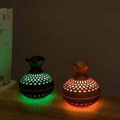 HoliHey wood grain humidifier in office setting