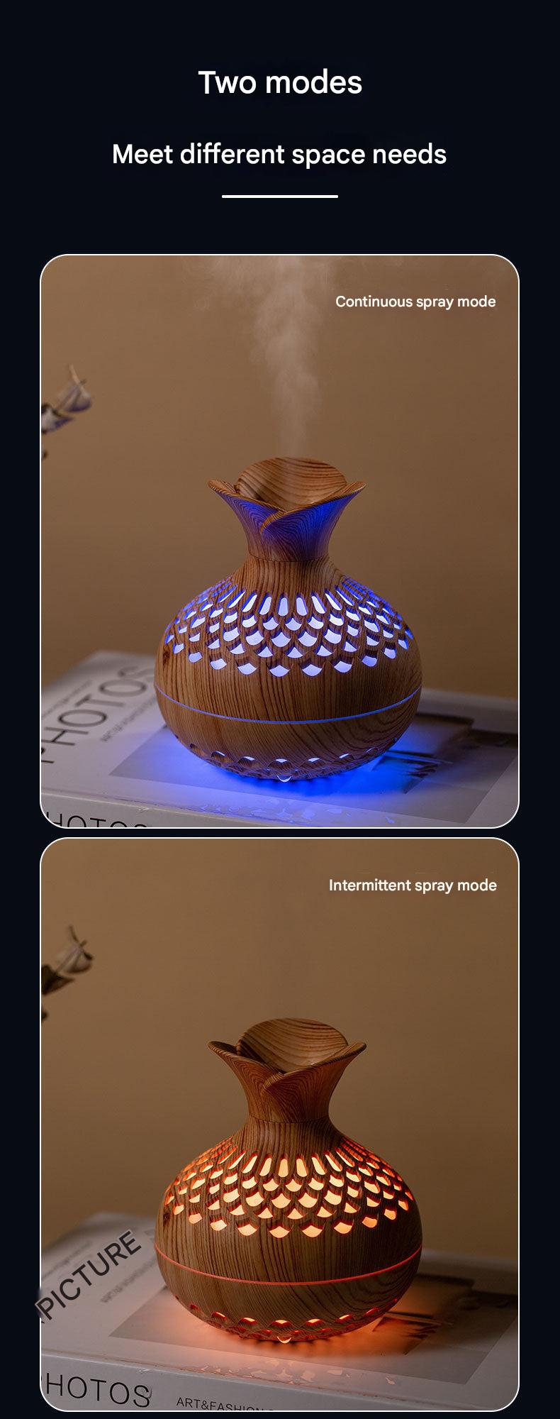 HoliHey wood grain humidifier with USB