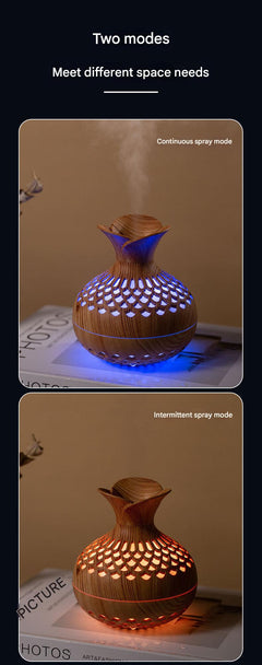 HoliHey wood grain humidifier with USB