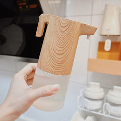 Back view showing battery compartment of soap dispenser