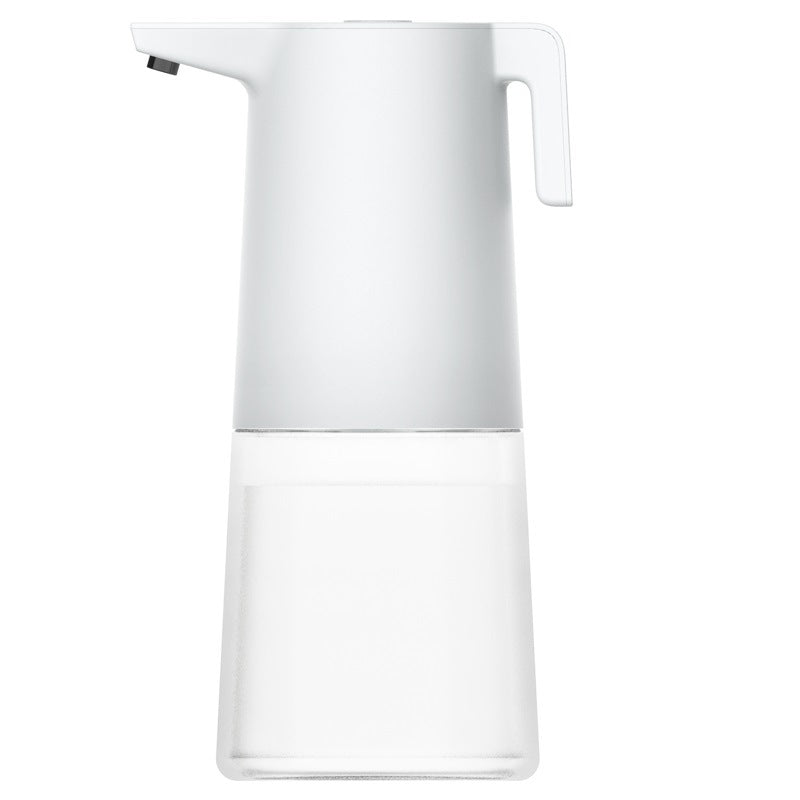 Automatic soap dispenser in natural wood finish