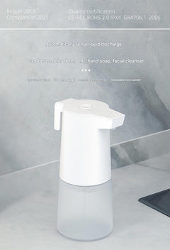 Battery rechargeable foam soap dispenser on wall