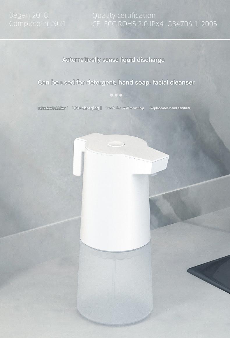 Battery rechargeable foam soap dispenser on wall