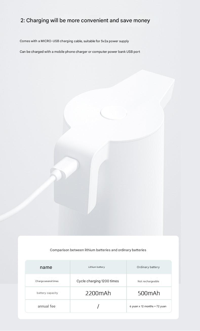 Hands-free use of soap dispenser in a family kitchen