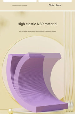 Yoga kneeling mat demonstrating non-slip surface texture
