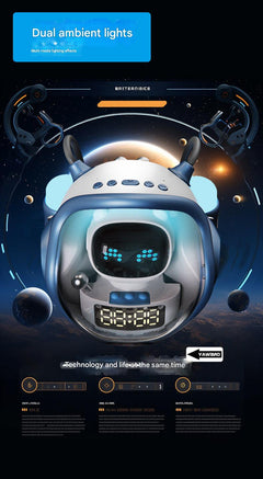 Bluetooth Speaker Alarm Clock front view