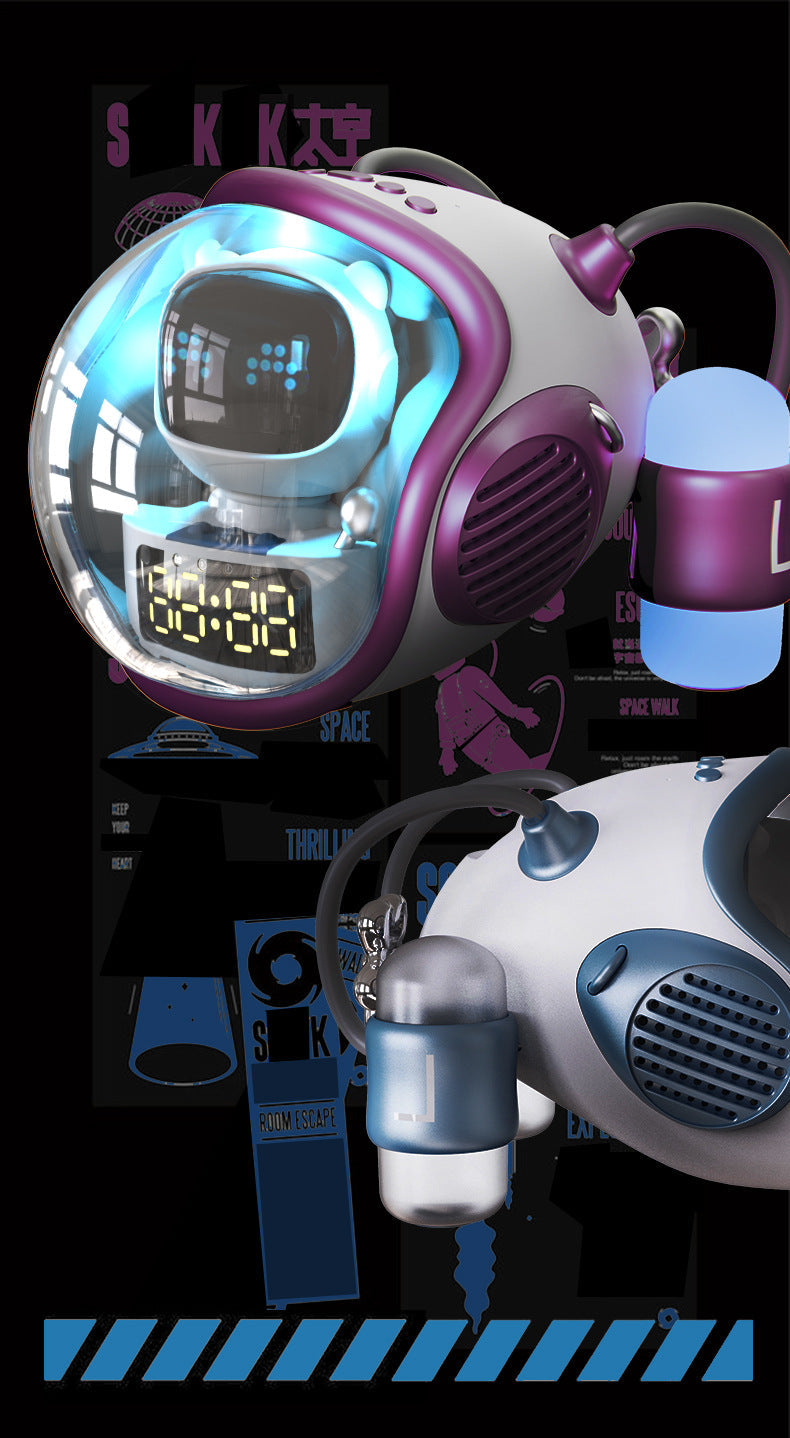 Bluetooth Speaker Alarm Clock side view