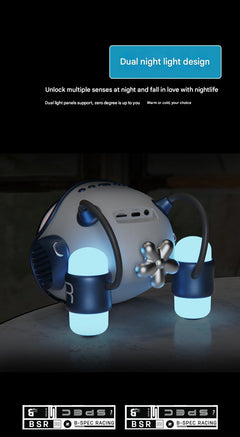 close up of Bluetooth Speaker Alarm Clock