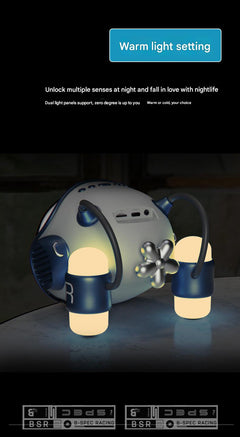 Bluetooth Speaker Alarm Clock side view