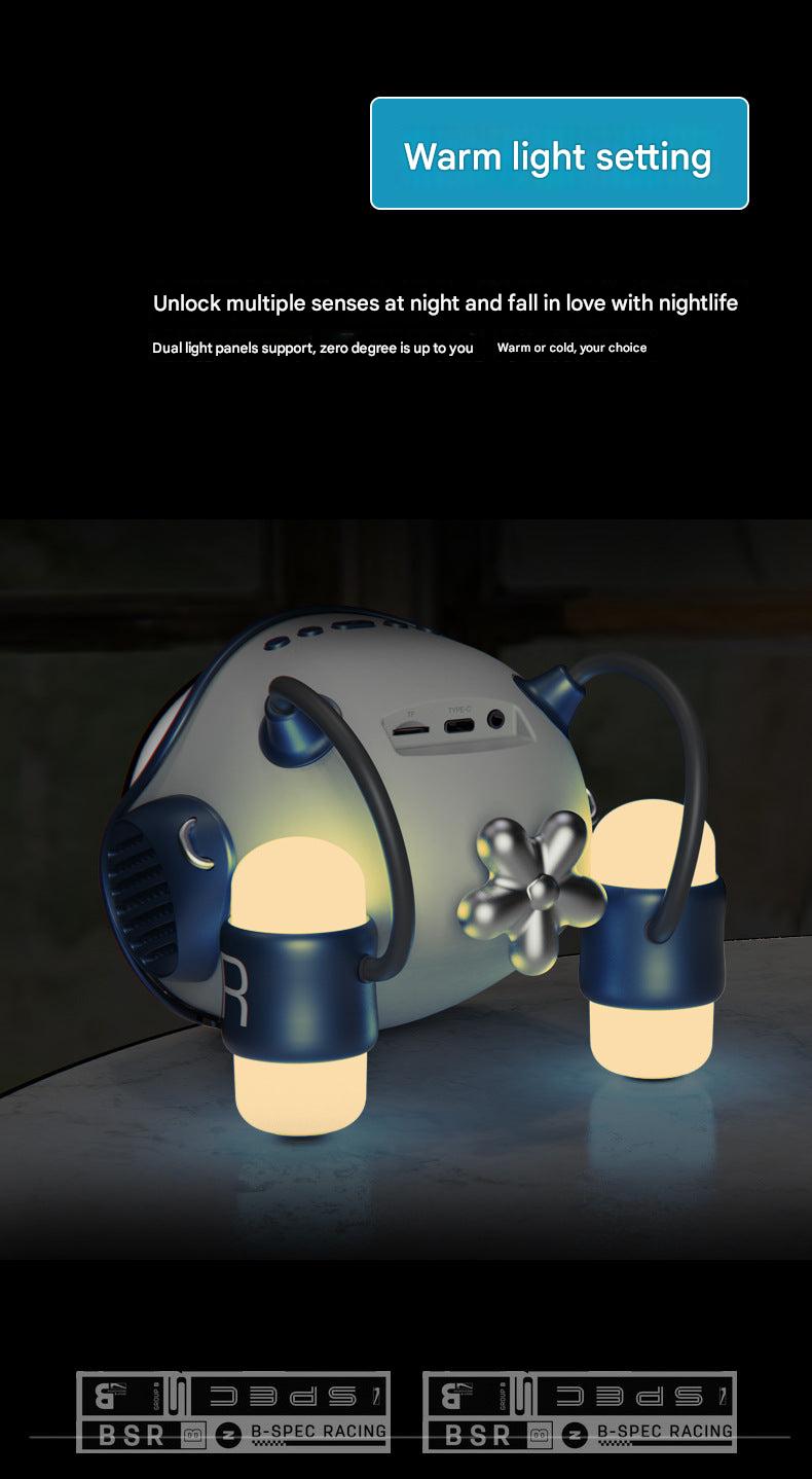 Bluetooth Speaker Alarm Clock side view
