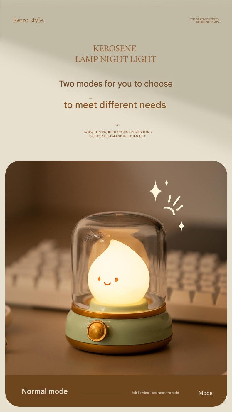 Rechargeable Vintage Oil Lamp in kids room