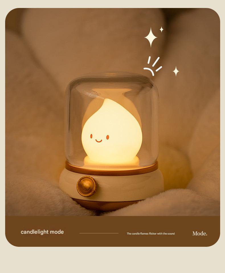 Rechargeable Vintage Oil Lamp front view