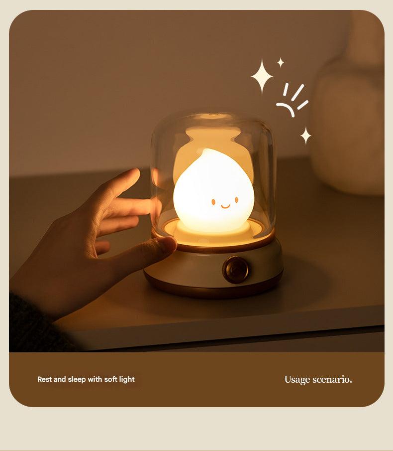Rechargeable Vintage Oil Lamp with soft glow