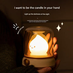 Rechargeable Vintage Oil Lamp side view