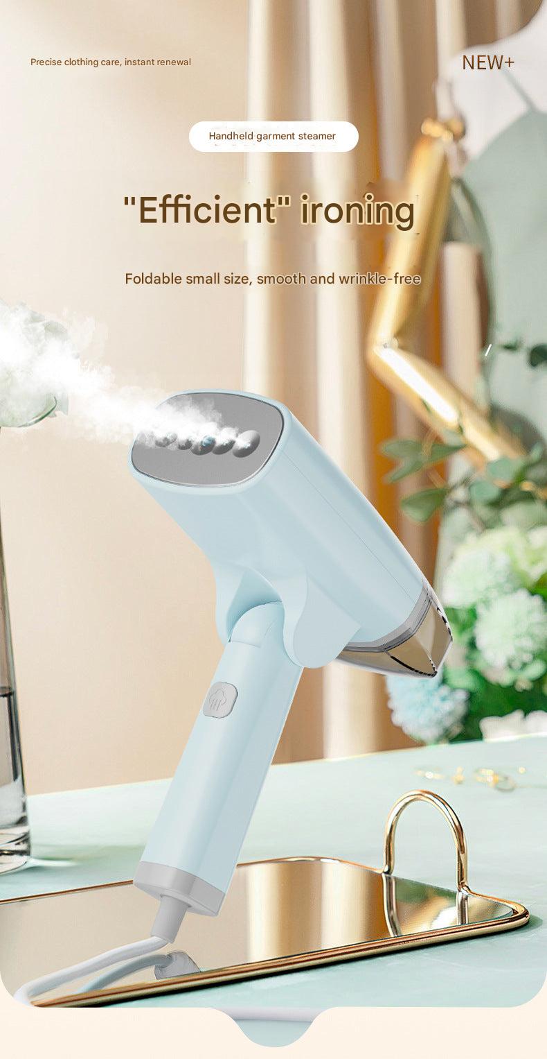 Steam iron demonstrating steam output