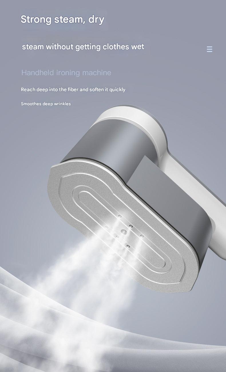Steam iron demonstrating steam output