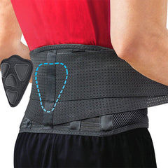 Adjustable waist support belt side view