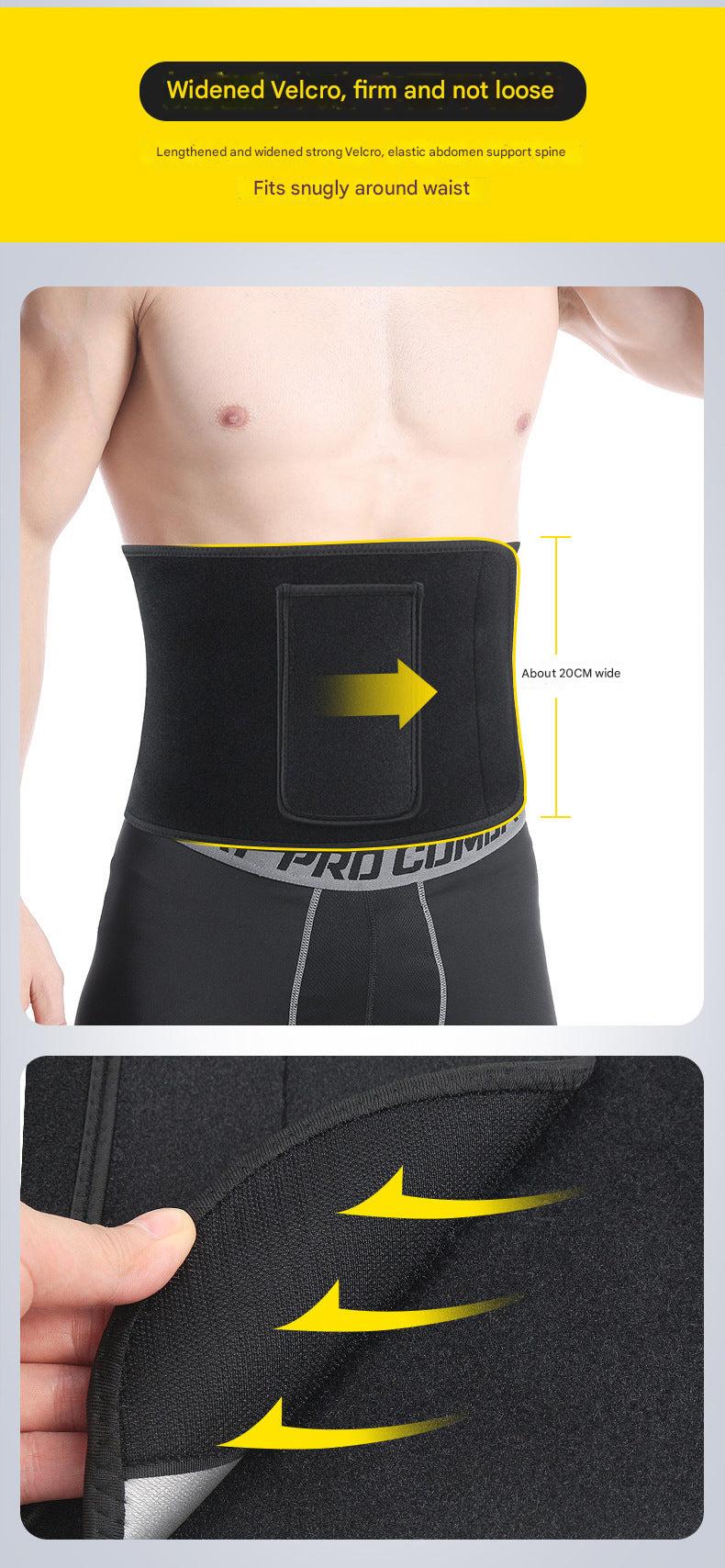 Sports Waist Trainer Belt on model exercising