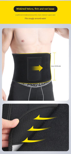 Sports Waist Trainer Belt on model exercising