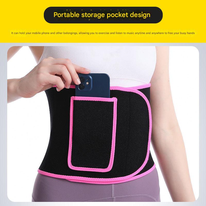 Sports Waist Trainer Belt on model exercising