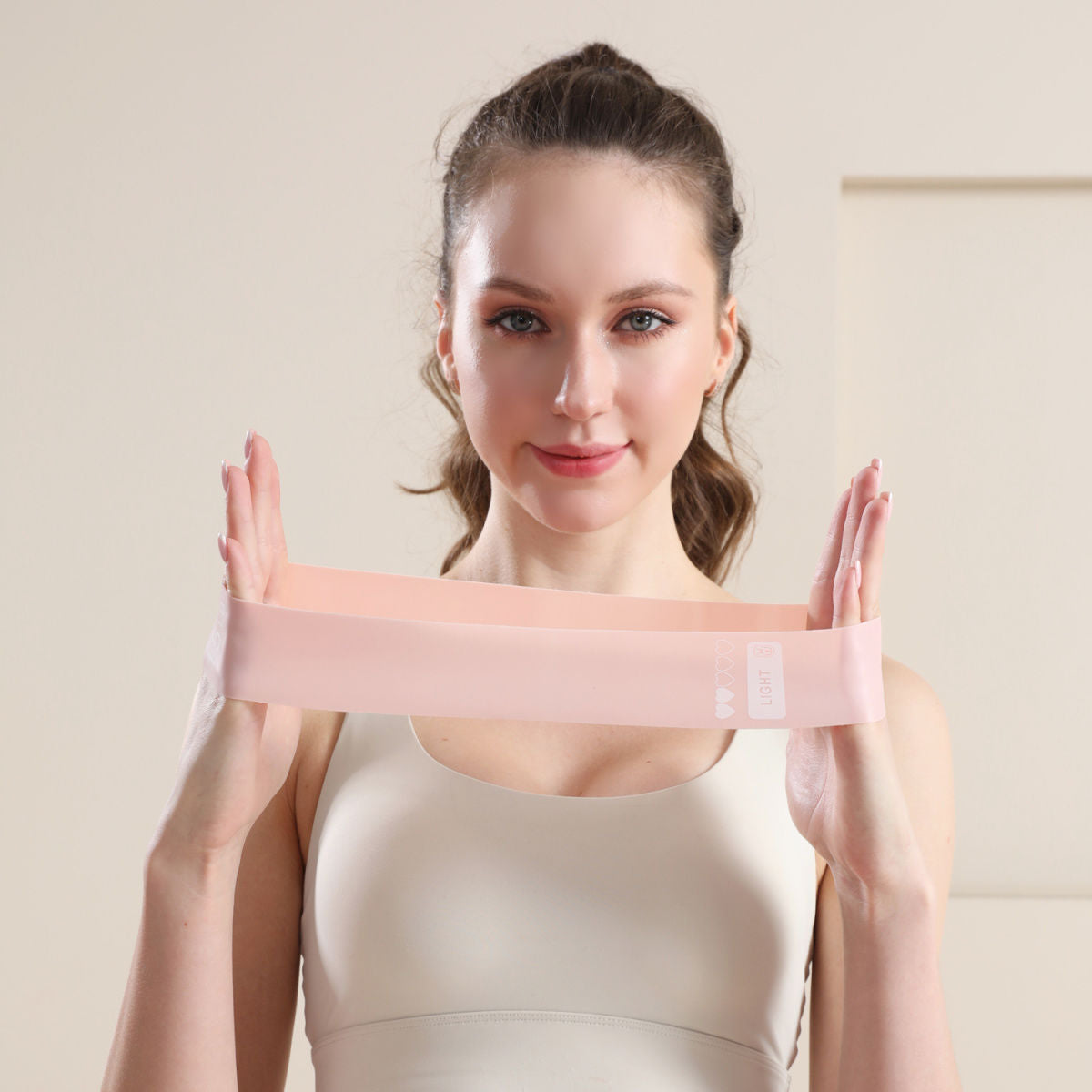 Durable TPE resistance bands in a carrying pouch