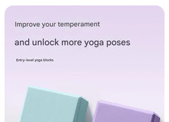 Yoga block during a workout demonstration